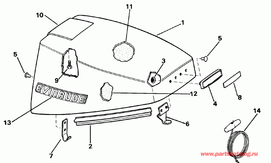 �������� ��������� ����� ������� E10SELENA 1992  - Evinrude - Evinrude