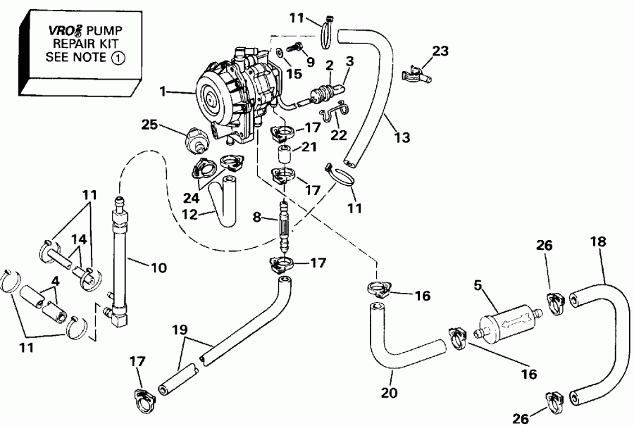   EVINRUDE E115JLEND 1992  - 90/100/115 Models - 90 / 100 / 115 Models