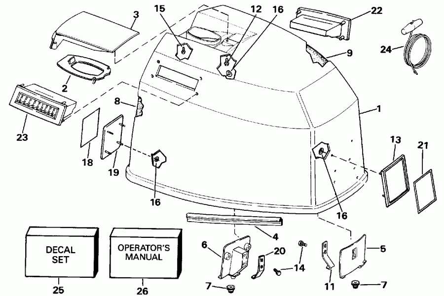 �������� ����� EVINRUDE E115MLEND 1992  - Johnson - Johnson