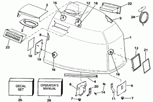 ������ ��������� (�����) - Johnson (Engine Cover - Johnson)