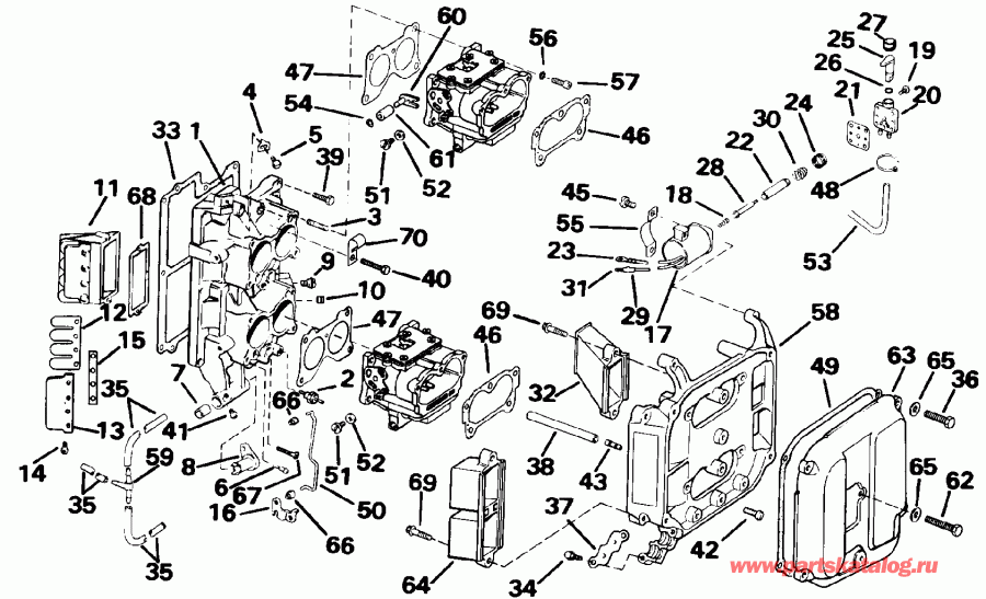  EVINRUDE E115MLEND 1992  - take ��������� / take Manifold