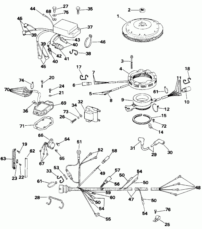  EVINRUDE E115TXEND 1992  - nition System - nition System