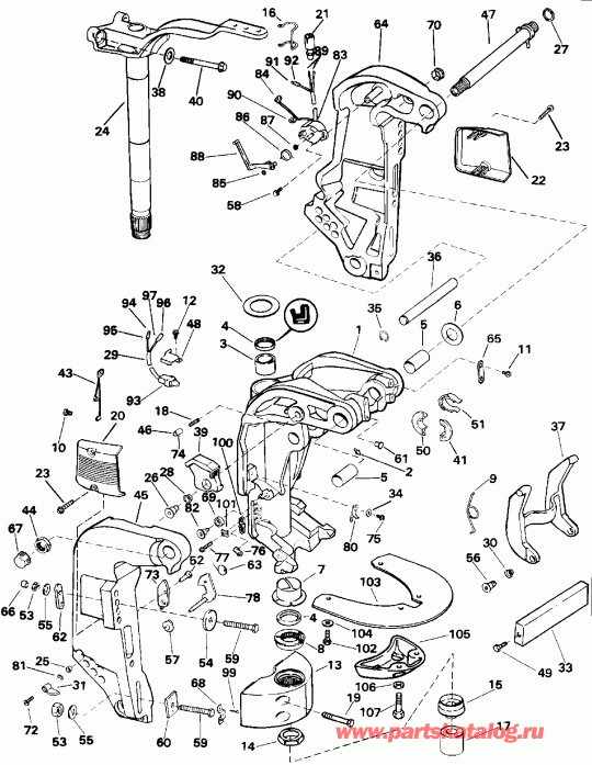  Evinrude E120TLEND 1992  - dsection - dsection