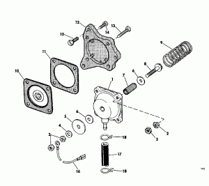 ������ ��������� (�����) - Evinrude 120-140 Models (Engine Cover - Evinrude 120-140 Models)