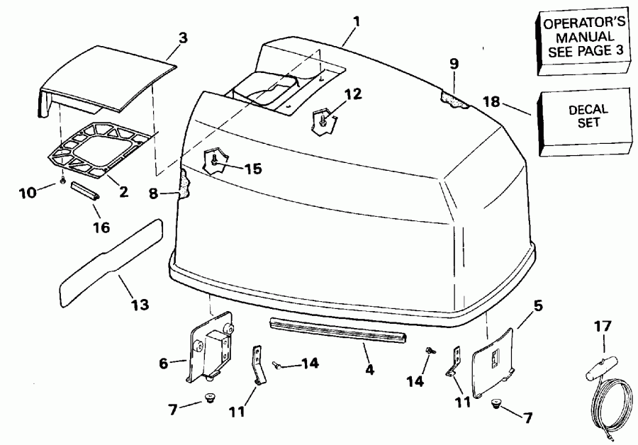 �������� ��������� ����� Evinrude E140TXENS 1992  - Johnson 120-140 Models / Johnson 120-140 Models