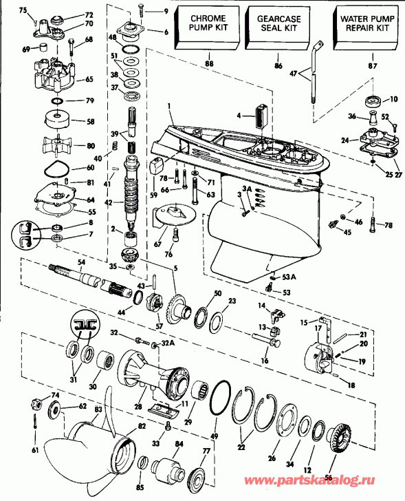 �������� ����� EVINRUDE E140TXENS 1992  - 120tl & Tx / 125esx / 140 Tl - 120tl & Tx/125esx/140 Tl