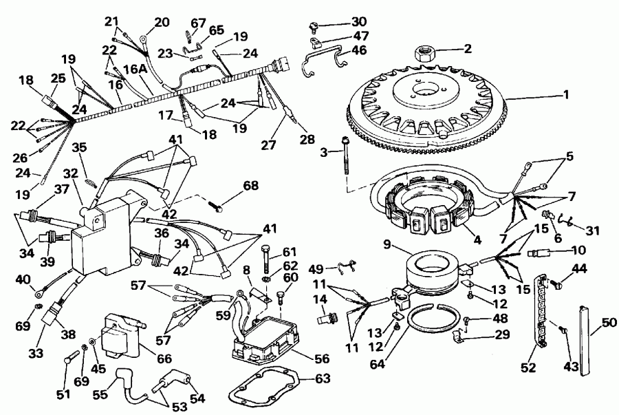 �������� ����� Evinrude E155WTLENE 1992  - 35 Amp / 35 Amp