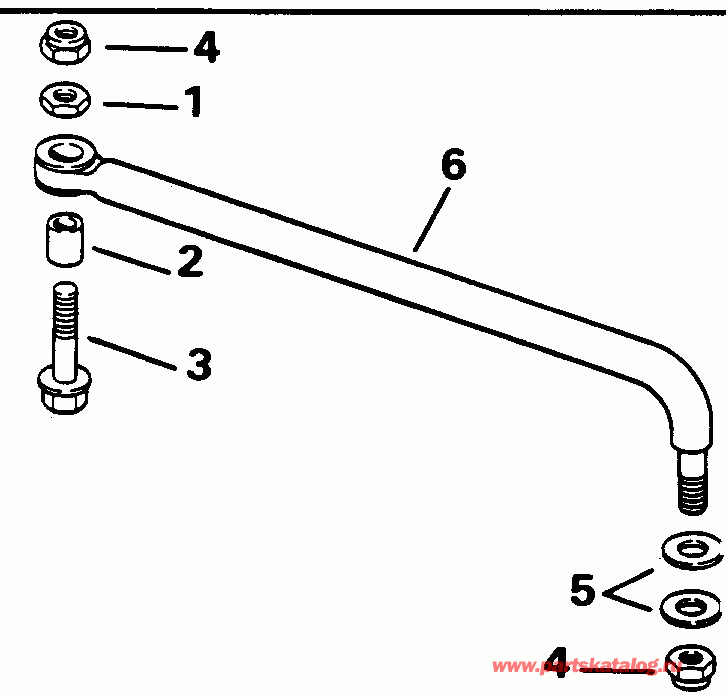 ����� EVINRUDE E155WTLENE 1992  - ee������ ����������� Kit - eering Link Kit