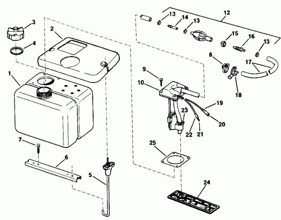 ����� EVINRUDE E155WTLENE 1992  - 1.8 Gallon - 1.8 ������