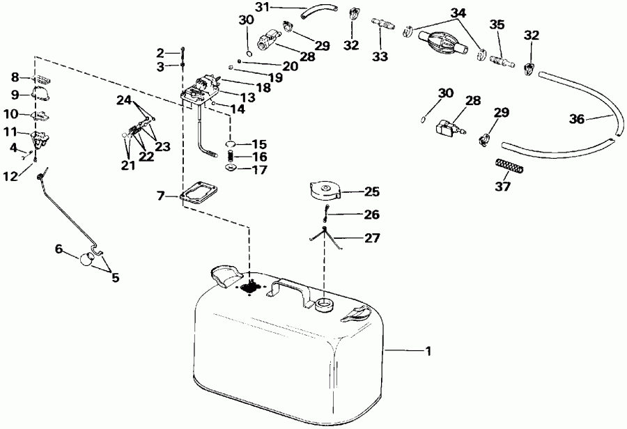 �������� ����� Evinrude E155WTXENE 1992  - rburetor / rburetor
