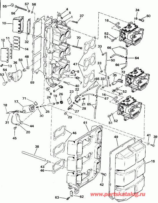    EVINRUDE E155WTXENE 1992  - take  - take Manifold