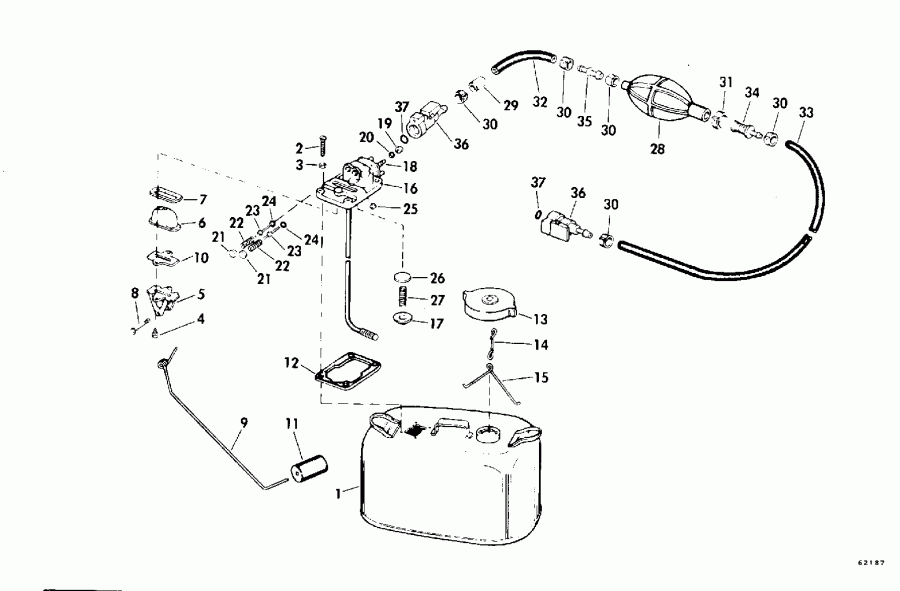 ��������� ����� EVINRUDE E155WTXENE 1992  - dsection