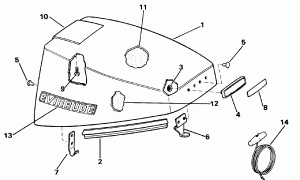   () - Evinrude (Engine Cover - Evinrude)