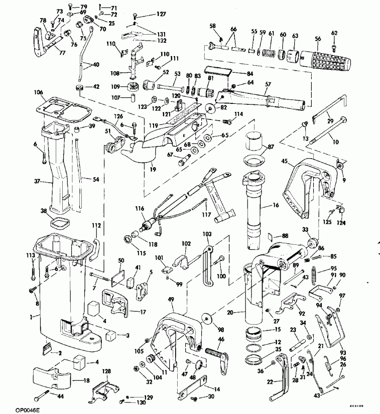 ����� EVINRUDE E175NXENC 1992  - rburetor And Intake Manifold / rburetor � �������� ���������