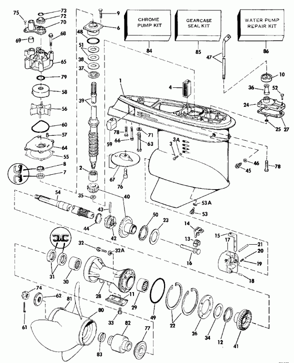 ����� EVINRUDE E200TXENE 1992  - 200tx - Cx Only / 200tx - Cx Only