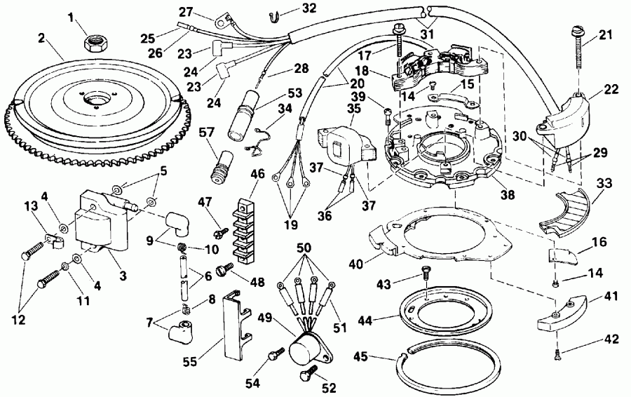 ��������� �������� ����� Evinrude E20EEND 1992  - nition