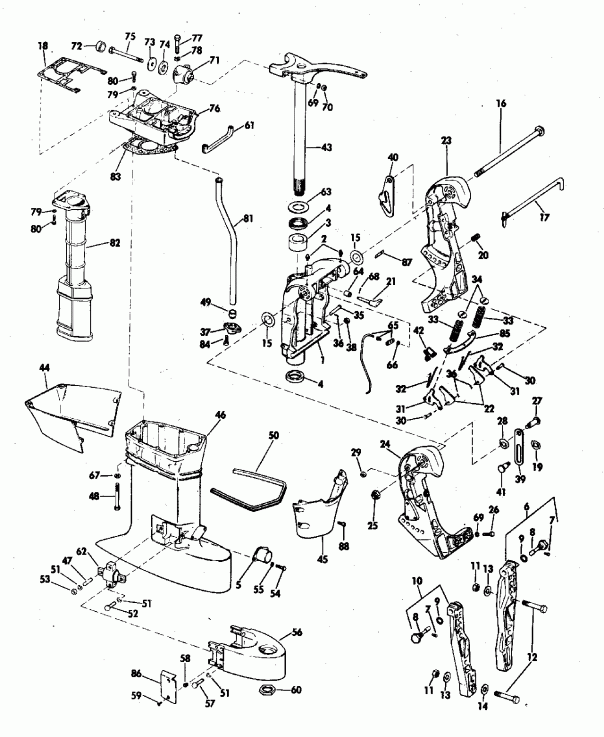 �������� ����� Evinrude E225CXENR 1992  - 200stl, 225 20
