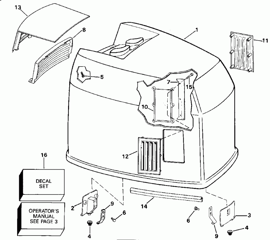  Evinrude E225PLENR 1992  - Johnson - 200 Stl, Ve200sl - Johnson - 200 Stl, Ve200sl