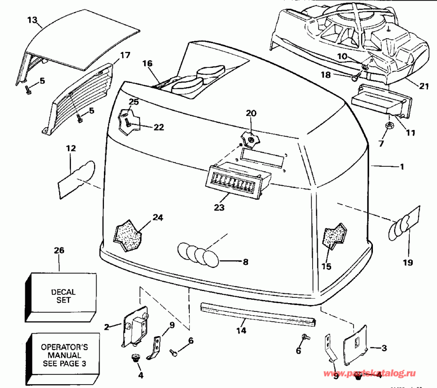  Evinrude E225PXENR 1992  - Johnson - 185 / Johnson - 185