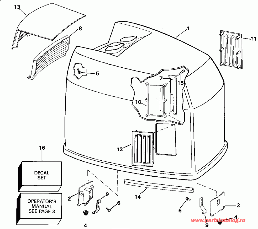 �������� ��������� ����� Evinrude E225TLENR 1992  - Johnson - 200 Stl, Ve200sl