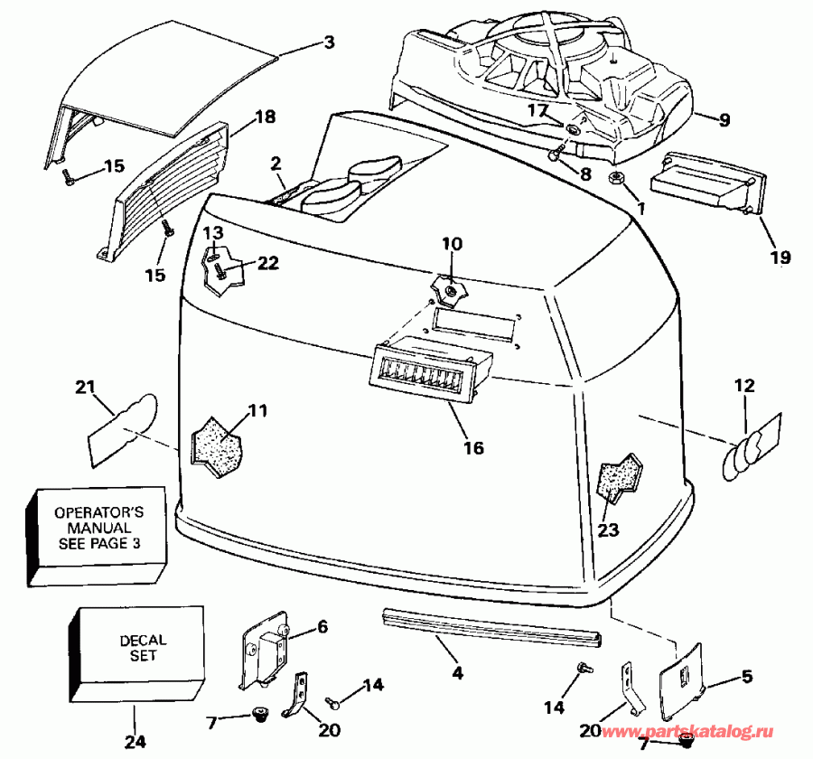 ����� EVINRUDE E225TXENR 1992  - Evinrude - 185