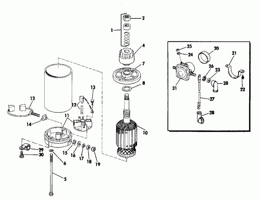 ��������� ������� E250TXEND 1992  - nition System & Starter Motor