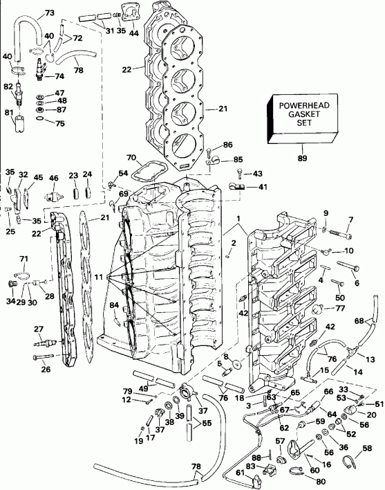 ��������� Evinrude E250TZEND 1992  - linder & ������ ���������