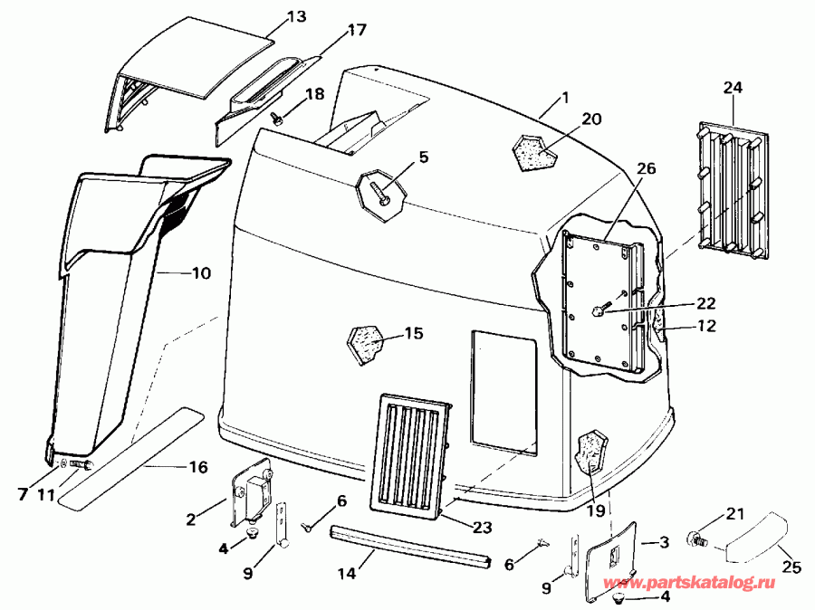 �������� ��������� ����� EVINRUDE E250TZEND 1992  - Johnson