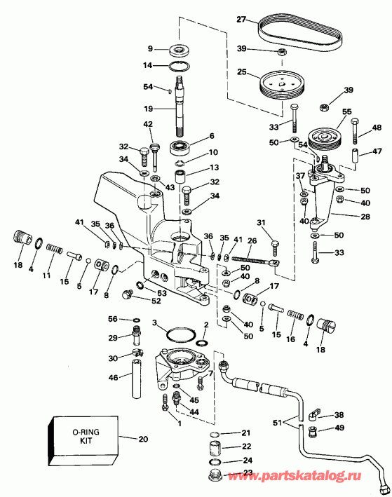 ��������� ����� Evinrude E250TZEND 1992  - wer Steering Pump / wer ������� ������� �����