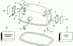 ������ ��������� (�����) - Evinrude (Engine Cover - Evinrude)