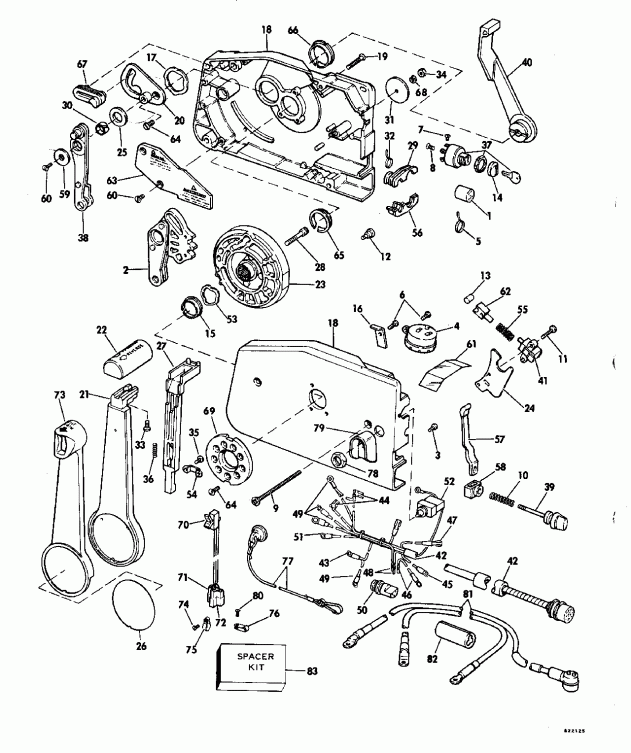 �������� ����� Evinrude E25RLEND 1992  - take Manifold - take ���������