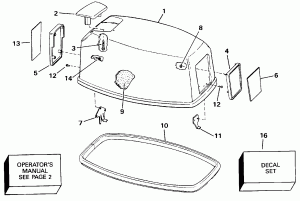   () - Evinrude (Engine Cover - Evinrude)
