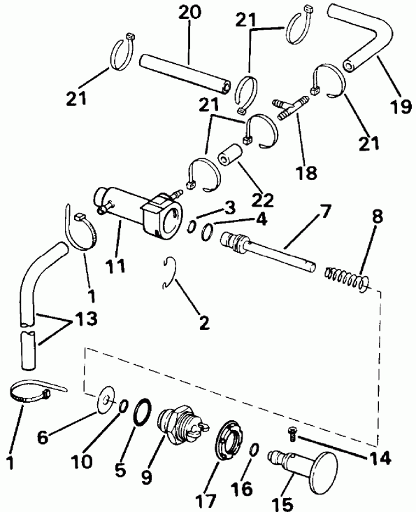  EVINRUDE E25TEEND 1992  - imer System - imer System