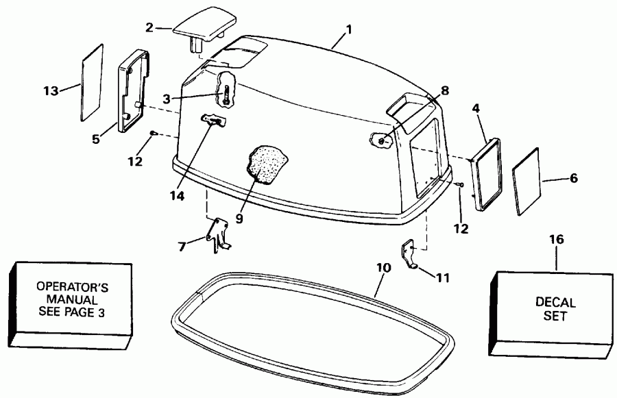 ��������� ��������� ������� E25TELEND 1992  - Evinrude / Evinrude