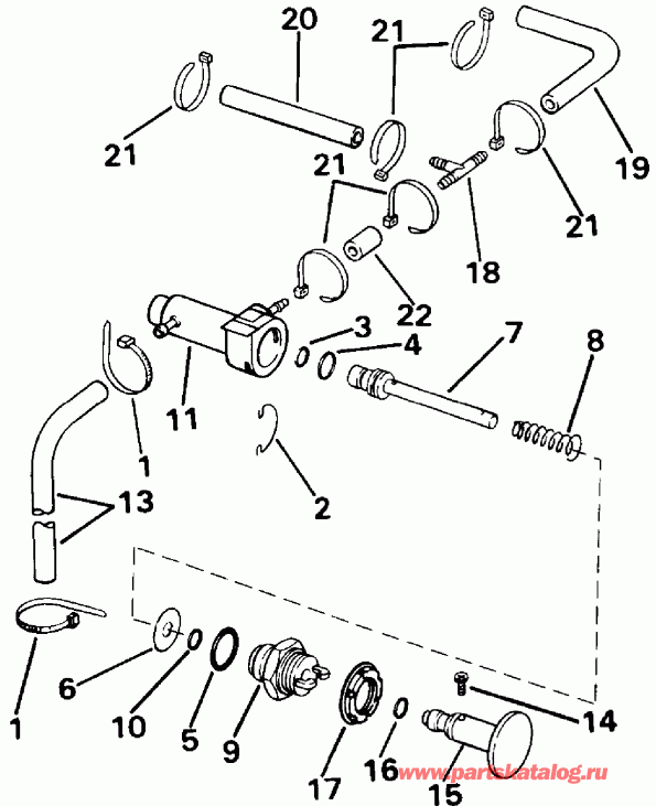 ��������� ��������� Evinrude E25TELEND 1992  - imer System - imer System