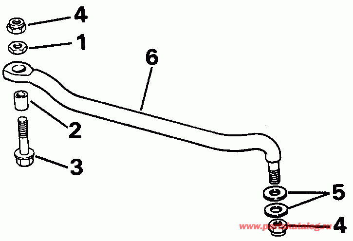  Evinrude E28ESLENE 1992  - eering Link Kit