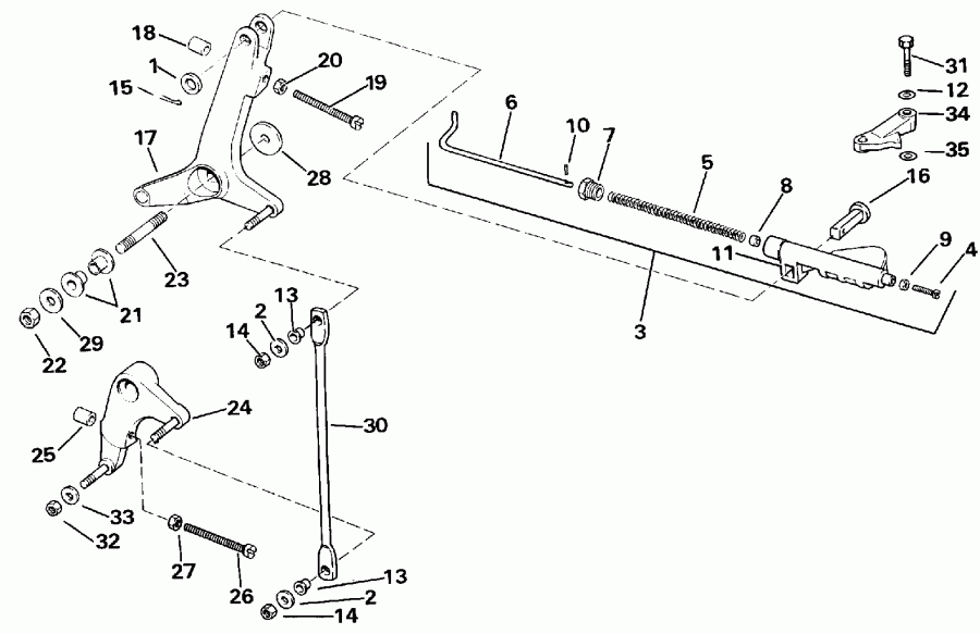��������� ������� E300CXEND 1992  - rottle Linkage / rottle ��������� ��������