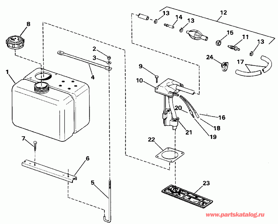 ��������� ��������� EVINRUDE E300PLEND 1992  - 3 ������ - 3 Gallon