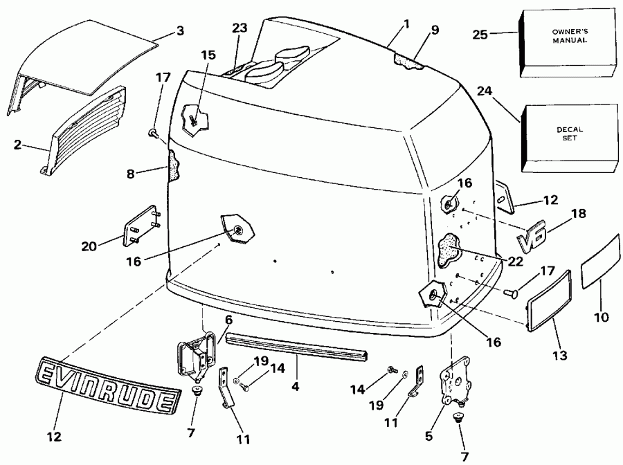 ��������� ��������� Evinrude E30EENR 1992  - Evinrude - Evinrude