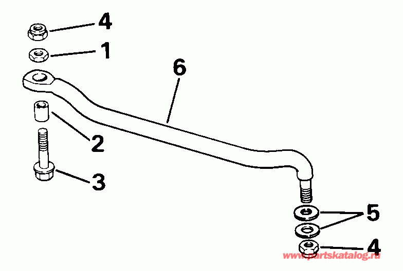 ��������� ����� EVINRUDE E30EENR 1992  - ee������ ����������� Kit / eering Link Kit