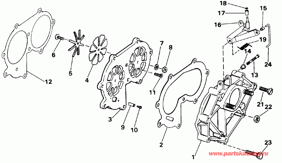 ��������� ��������� EVINRUDE E30RENR 1992  - take Manifold - take ���������