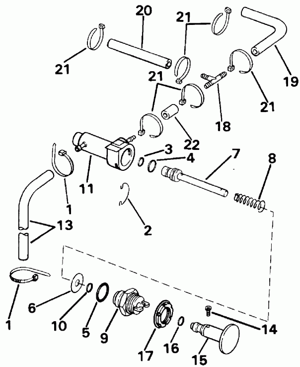 ��������� ����� EVINRUDE E30RLENR 1992  - imer System / imer System