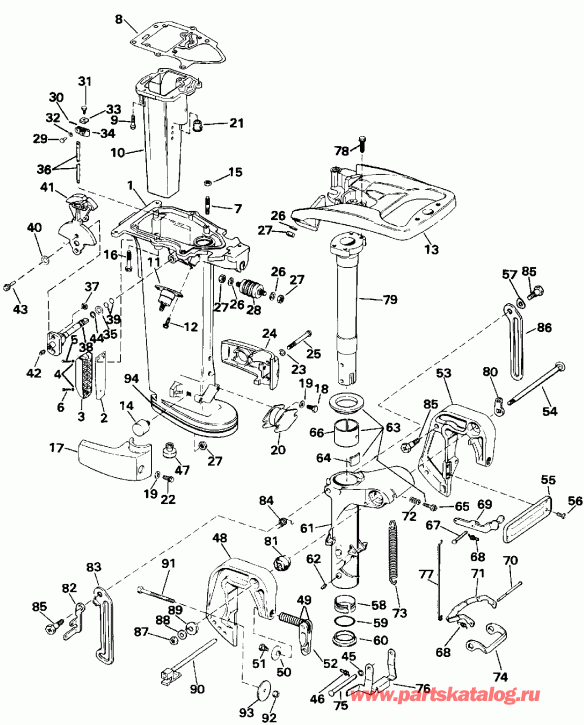 �������� ����� Evinrude E30TEENR 1992  - 5 Models Only / 5 Models Only