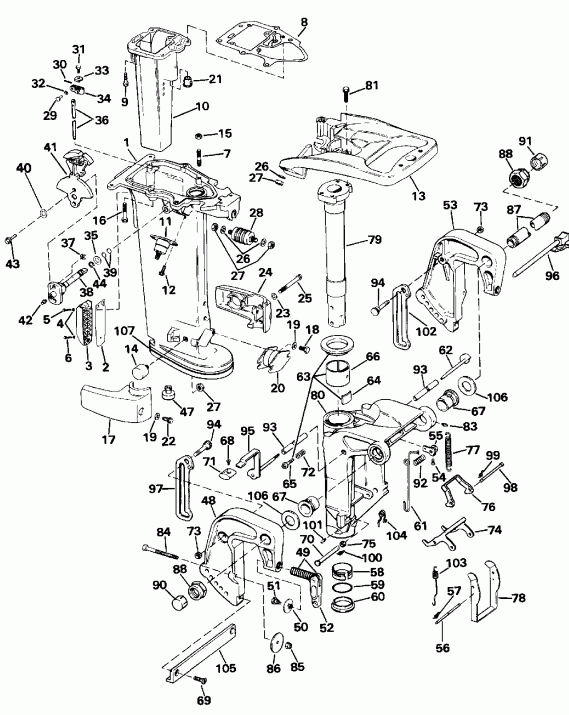  EVINRUDE E30TEENR 1992  - 0 Models Only - 0 Models Only