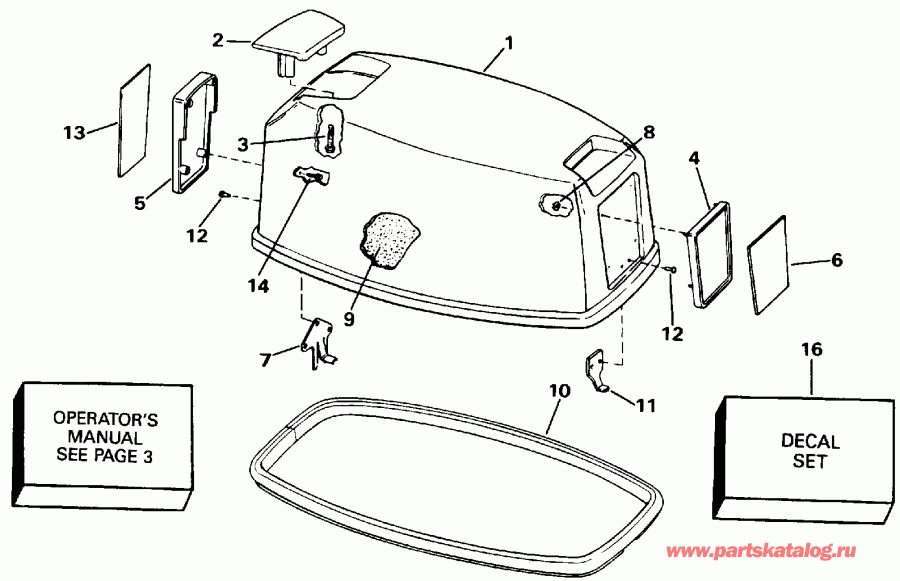�������� ��������� ����� Evinrude E30TELENR 1992  - Evinrude