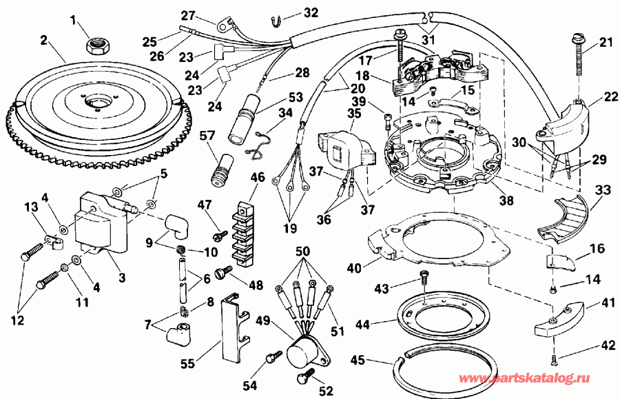 �������� ����� Evinrude E30TELENR 1992  - nition / nition