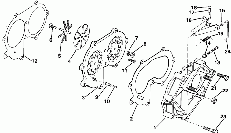 �������� ��������� ����� EVINRUDE E30TELENR 1992  - take ��������� / take Manifold