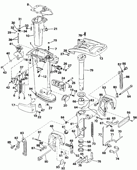 ��������� EVINRUDE E30TELENR 1992  - 5 Models Only / 5 Models Only