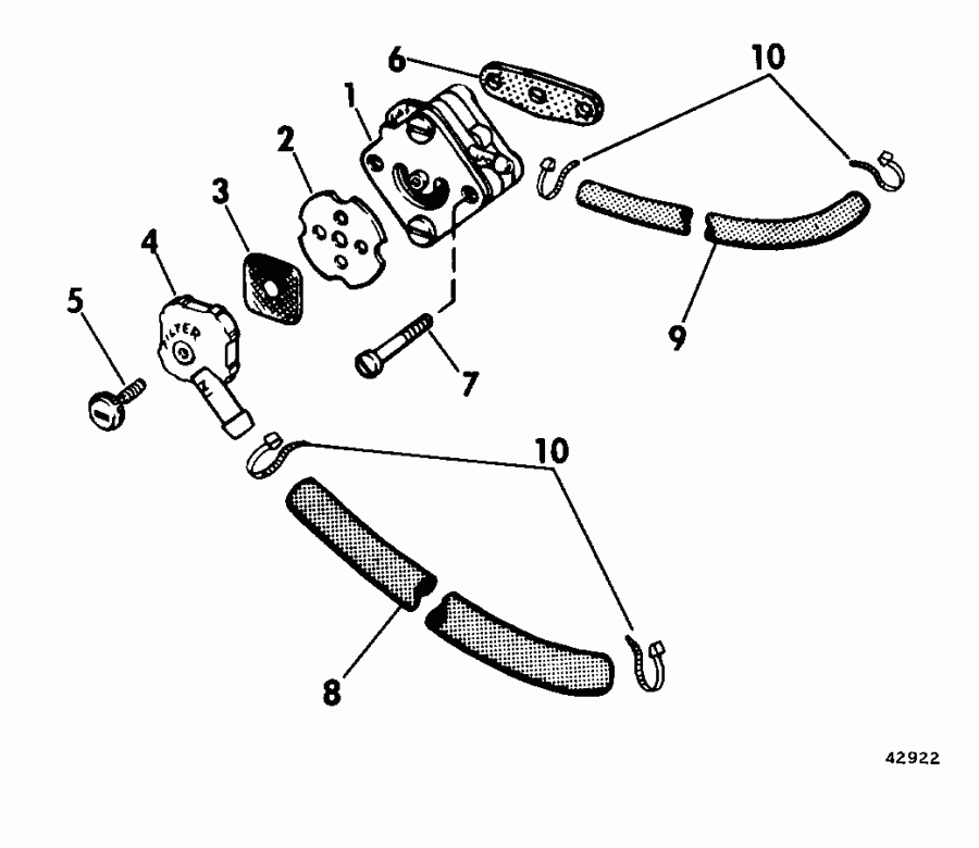 ��������� �������� ����� Evinrude E30TELENR 1992  - int Chart - int Chart