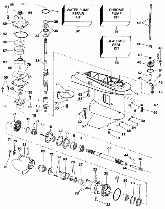 ����� EVINRUDE E40EENJ 1992  - arcase